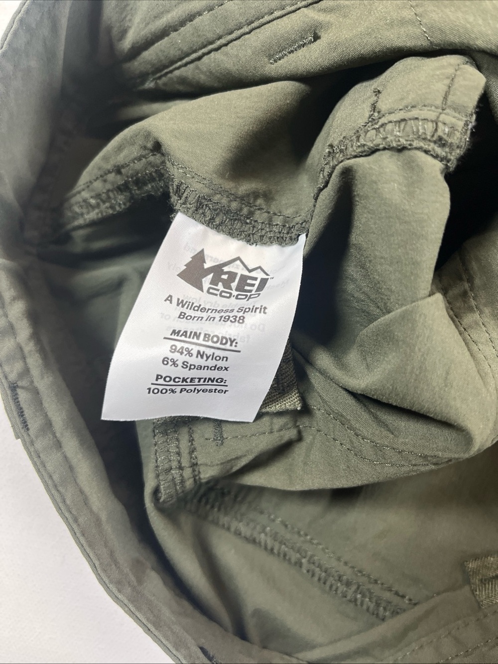 REI Co-op Sahara Convertible Hiking Pants Womens 16 Petite Green Relaxed Zip Off - Picture 11 of 16